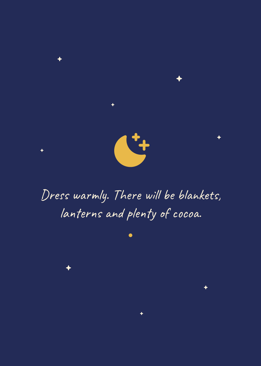 Back of the invitation template