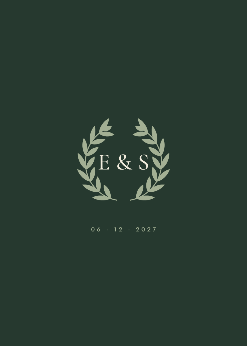 Back of the wedding invitation template